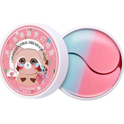 Moisturizing Pink Eye Patch Beauty Eye Mask Diminishes Dark Reducing Care Circles Eye Fine Lines Collagen Hydrolyzed T3E3