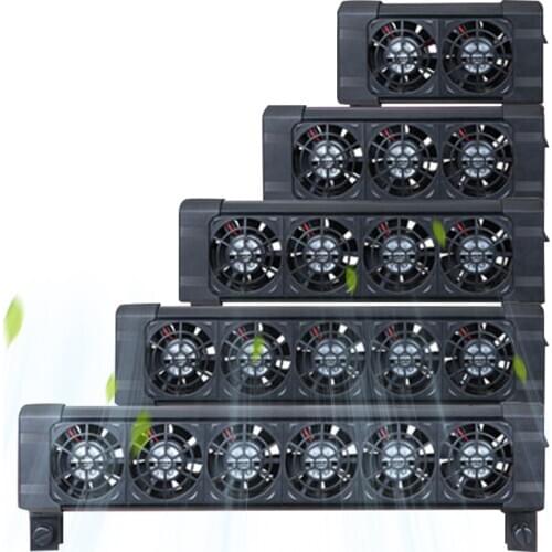 Aquarium Fan Mute Automatic Temperature Control Fan Cooling Fish Tank Water Cooling 100-220v