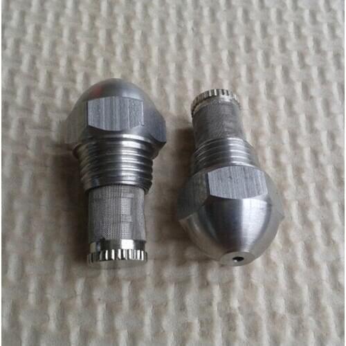 Stainless steel high and low pressure fine spray nozzle / fog / cooling humidification / cooling dust nozzle / fuel atomization