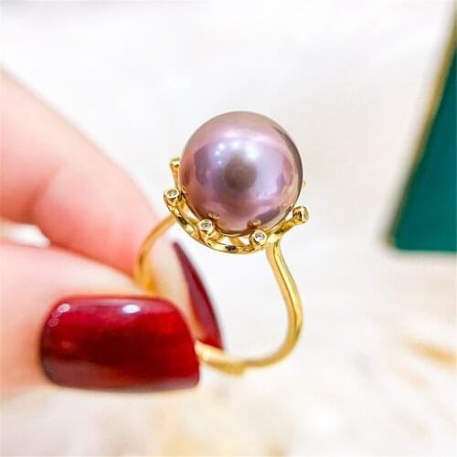 Wholesale Classic 925 Silver Ring Accessories Settings Adjustable Blank Pearl Ring Setting Base For Women Diy Jewelry Making