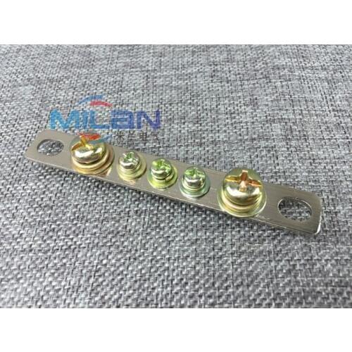 1pcs 1.5*14 5 hole zero row terminal copper bar power distribution box terminal zero line terminal