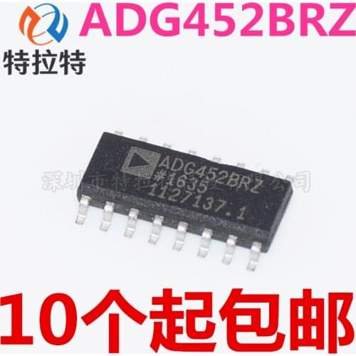 10pcs/lot ADG452BRZ ADG452BR ADG452 Sop-16 Multi-Channel MUX Multiplexer Switch Brand New & Original