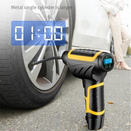 150PSI 12V 120W Rechargeable Portable Air Pump Electric Inflator Handheld Vehicle Car Tire Compressor Digital Display Tire Pump