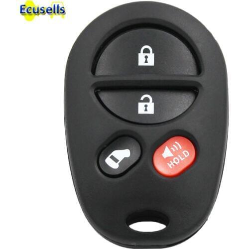 3+1 Buttons 4 button Remote Control Key Fob Shell case fob for TOYOTA Sequoia Highlander Sienna Avalon Solara