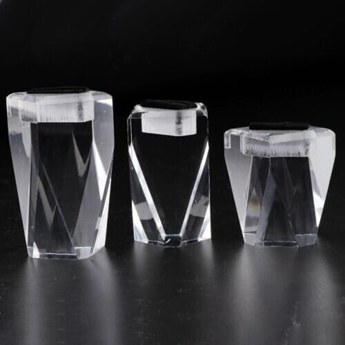 3 Pieces/Set Display Ring Stands Modern Acrylic Ring Holder Wedding Ring Box