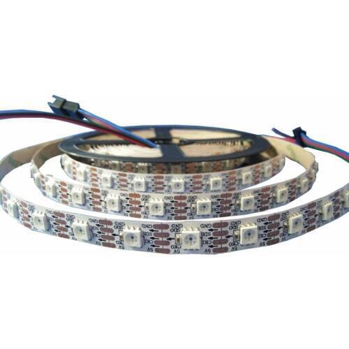 5mX 2017 new arrival CX2802 digital LED strip WS2801 built-in 5050 RGB LED 60leds/m 60Pixel/m DC5V input free shipping