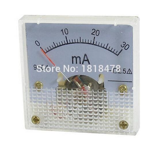 91C4 DC 0-30mA Class 2.5 Accuracy Analog Ammeter Amperemeter Gauge
