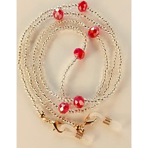 Fashion Glasses Chain Holder Flower Beaded Anti-lost Glasses Holder Strap Sunglasses Lanyard Eyewear Braid Necklace Accessories