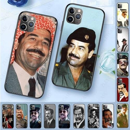 Transparent Soft Phone Case For iphone 11 11pro max 5s SE 6s 7 8plus x xs xr xsmax case Mobile Cover Saddam Hussein Iraq Arabic