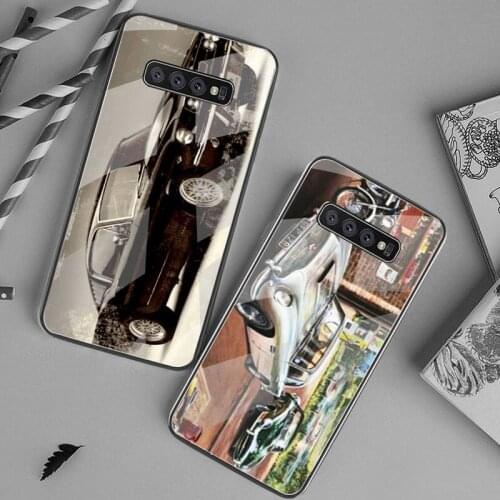 HUAGETOP Classic Super Racing Car Black Phone Case Tempered Glass For Samsung S20 Plus S7 S8 S9 S10 Plus Note 8 9 10 Plus