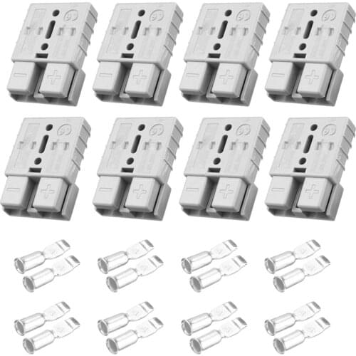 50Amp Battery Power Connector Kit Winch Trailer Connectors Brand New And High Quality Plug Terminal Protective Shell Robust