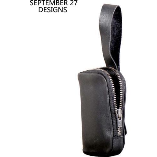 Key Wallets Genuine Leather Men Car Key Bag Mini Zipper Wallet Coin Pouch Women Housekeeper Holder Money Bag Small Coin Purses