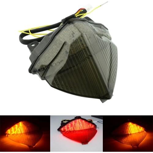 Smoke Motorcycle LED Tail Brake Light Rear Turn Signals Indicator Integrated Lights For Yamaha YZF R1 YZF-R12004 2005 2006