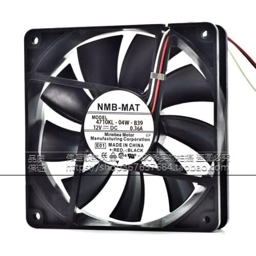 Original 4710KL-04W-B39 12V 0.36A 12CM mute air volume computer fan