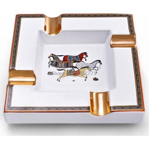 Cigar ashtray ceramic creative large caliber cigar flute office dedicated ashtray