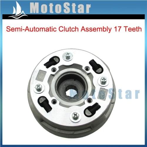 Semi-automatic Clutch 17T For 50cc 70cc 90cc 110cc 125cc Pit Dirt Bike ATV Quad Honda Style 4 Stroke Horizontal Cylinder Engine