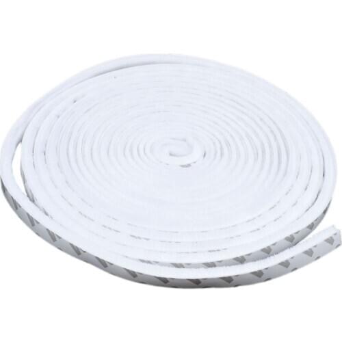 5 meters Self-adhesive window seals Door sealing strip Door gasket Pull air stop seal brush white