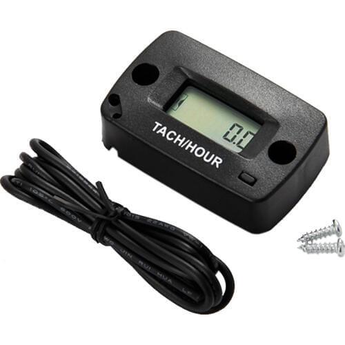 Digital inductive Tachometer tach RPM Hour Meter for gas engine mower ATV Motorcycle Snowmobile jet ski motocross pit bike 018R
