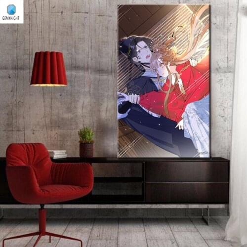 Traditional Chinese animation posters diy modular painting digital paint by numbers framed home decor