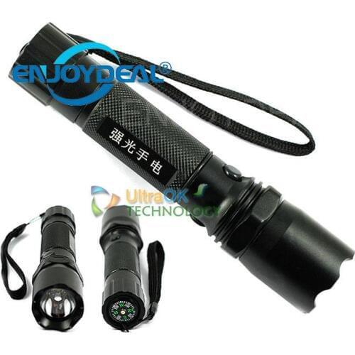 Ultra-Bright 18650 Battery 400 Lumens 3-Mode Tactical Flashlight Torch Lamp Charger Aluminum Alloy For Outdoor Hiking Camping
