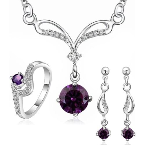 LKNSPCS717-B 925 sterling silver jewelry set, fashion jewelry set Earring 513 Necklace 529 Ring 377-8 /djvambca dvnammua