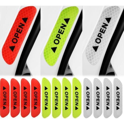 4 Pcs Car Reflective Stickers For bmw f10 e46 e90 e60 e92 mercedes audi a5 vauxhall insignia seat ibiza ford focus mk2