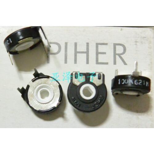 5PCS/LOT Imported Spanish PIHER trimmer potentiometer PT15-100K horizontal half Kong Zhengpin