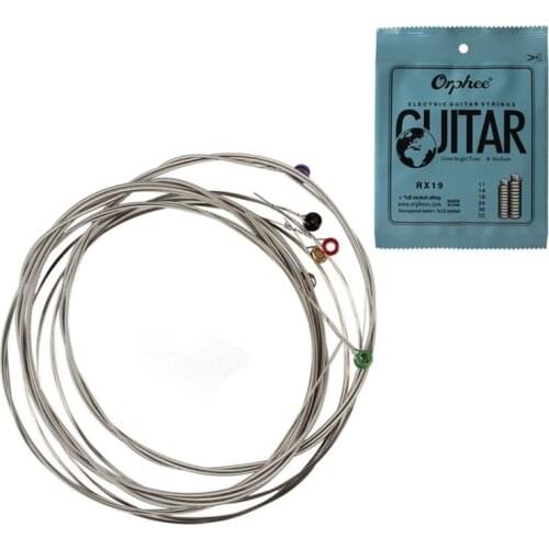 Orphee 6Pcs/Set Electric Guitar String Set Nickel Alloy String Super Light Tension &Great Bright Tone