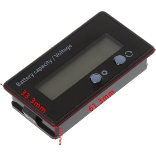 8-70V LCD Acid Lead Lithium Battery Capacity Indicator Voltmeter Voltage Tester