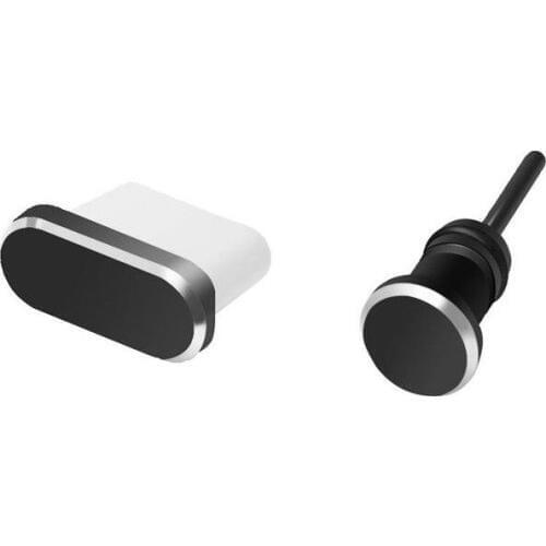 ABSQ Usb C Aluminum Dust Plug Set Type-C Charging Port 3.5Mm Headphone Jack Cell Phone Accessories For Huawei Mate 20
