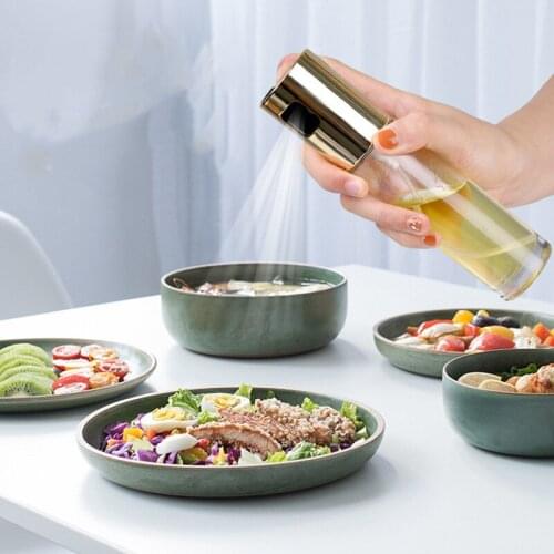 100ML Glass Oil Spray Bottle BBQ Kitchen Cooking Tools Olive Vinegar Sprayer Bottle Convenient Gravy Grill Seasoning Oil Pot