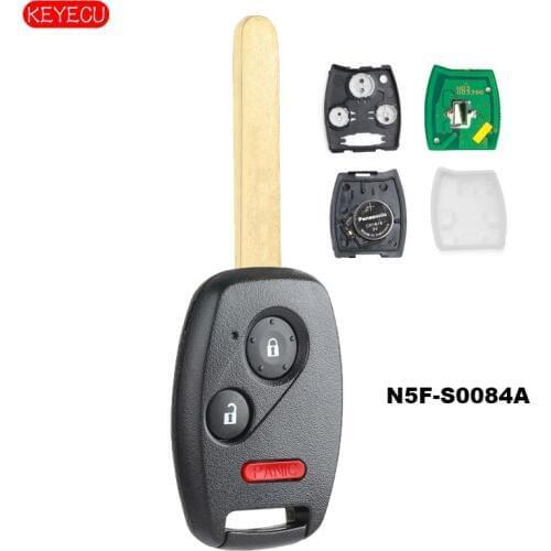 Keyecu Keyless Entry Remote Car Key 313.8MHz Fob for 2006-2012 Honda Civic FCC: N5F-S0084A
