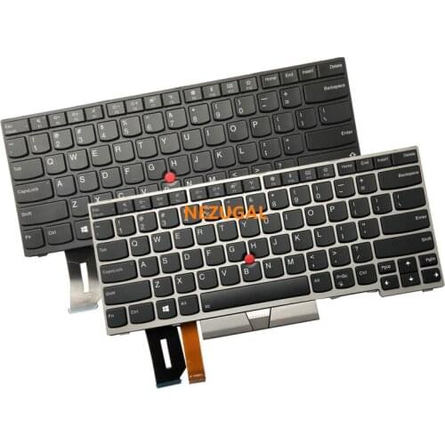 US English Backlit Keyboard For Lenovo Thinkpad E480 E490 T480S L480 T490 T495 L380 L390 Yoga L490 P43s Laptop