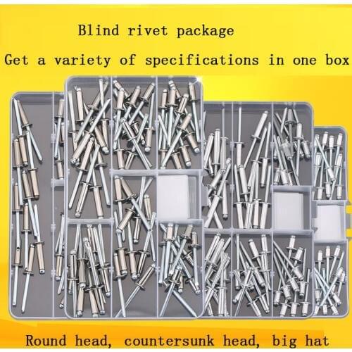 High quality rivet M2.4 set DIY boxed aluminum rivet core K-shaped round head rivet rivet set
