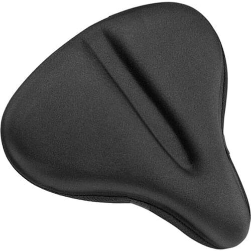 New Large Bike Seat Cushion Wide Silica Gel Soft Pad Most Comfortable Exercise Bicycle Saddle Cover for Women and Men