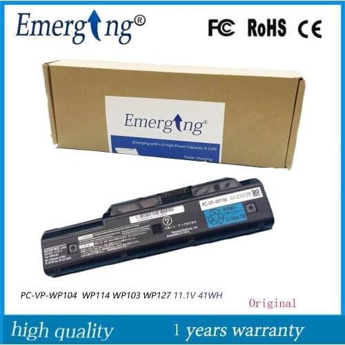 11.1V 41Wh Original PC-VP-WP104 Laptop Battery For NEC PC-VP-WP114 PC-VP-WP103 PC-VP-WP127 PC-VP-WP121 OP-570-76979 OP-570-7700