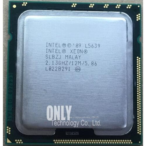 Intel Xeon L5639 l5639 CPU processor /2.13GHz LGA1366 12MB L3 Cache Six-Core server CPU Free Shipping