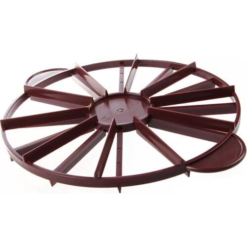 Cake Divider Slice Pie Cake 10 / 12 Piece Equal Portion Marker Divider Dark red