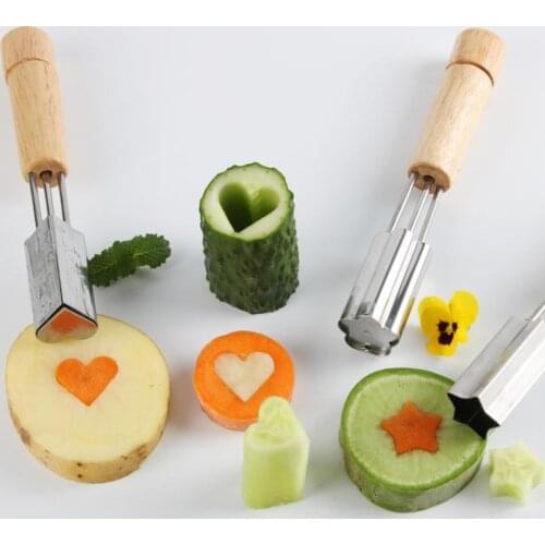 Cake Cookies Cutter Flower Shape Mold Vegetable Carrot Fruit Cut Mold Cucumber Dough Baking Tool kitchen DIY Food Knife