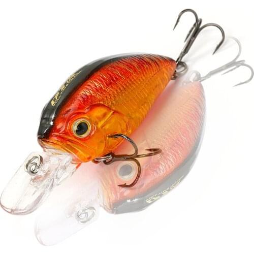 Fishing Lure Crank AD-Sharp Treble Hook Carbon Steel 3D Eyes 2X Class Strength High-Definition Simulation Fish Shape