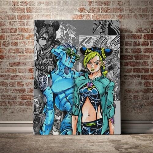 Canvas Printed Jolyne Cujoh Modern Poster Jojo S Bizarre Home Decor Anime Role Modular Painting Wall Art Picture For Living Room