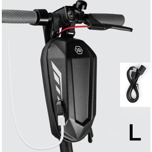 Universal Electric Scooter Head Handle Bag EVA Hard Shell Waterproof Bags for M365/ M365 Pro Handlebar Hanging Storage Front Bag