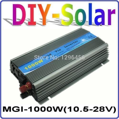 1000W 18V On Grid Tie Micro Inverter, 10.5-28VDC to AC90-140V or AC190-260V Output Solar Wind Power Home Use Inverter 1000W