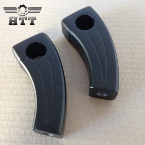 Aftermarket free shipping motorcycle parts 3.5" Handlebar Pullback Risers for Suzu Hond Y Kawasa (7/8" Bar) black