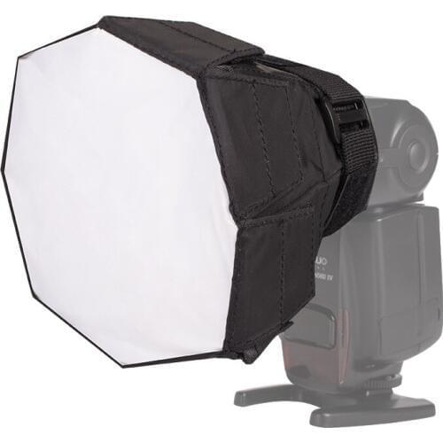 14cm / 5.5inch Fordable Flash Speedlite Mini octagonal soft box Softbox Diffuser Portable Light Control Gear for Canon Nikon
