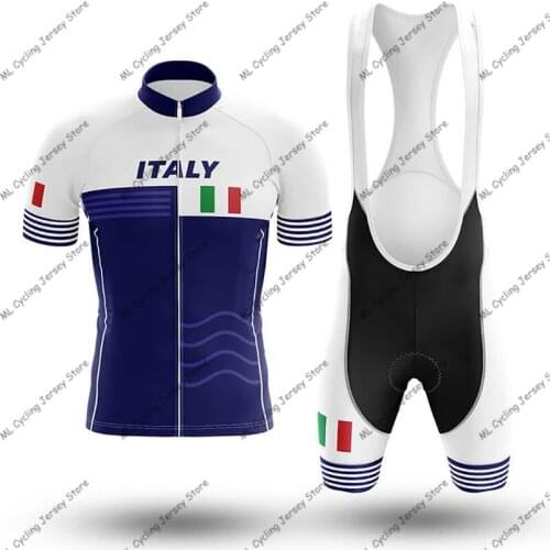 2020 Italy Cycling Clothing Short sleeve set Quick Dry Men Bicycle clothing summer Cycling Jersey sets MTB bike shorts suit