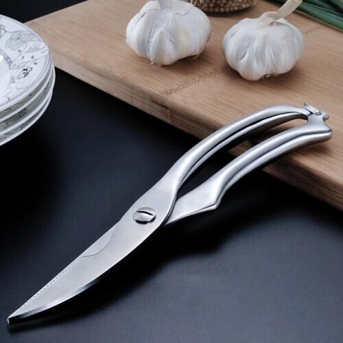 25cm(9.8'') Heavy Duty Stainless Steel Kitchen Gadget Shear Fish Duck Cut Poultry Chicken Bone Scissor Cutter Cook Tool