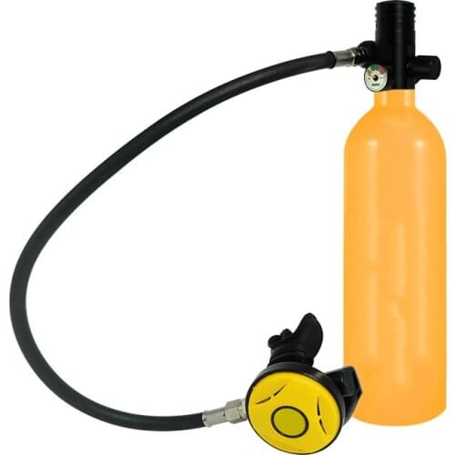TUXING 1L Scuba Diving Cylinder Mini Oxygen Tank Set Respirator Air Tank Hand Pump for Snorkeling buceo Diving Equipment