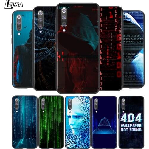 Hacker code Soft TPU For Xiaomi Mi 11i 11 10T 10 9T 9 A3 8 Lite CC9 SE Note10 Lite Ultra Pro Black Phone Case
