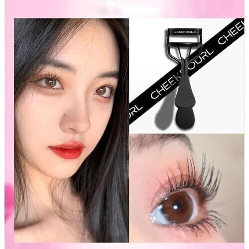 Black Frosted Handle Eyelashes Clip Curl Eye Lash Cosmetic Beauty Makeup Nature Fake Eyelash Curler Curling Tweezers Tools